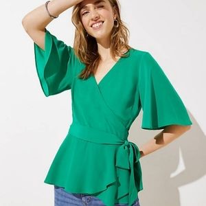Loft Flowy Wrap Top